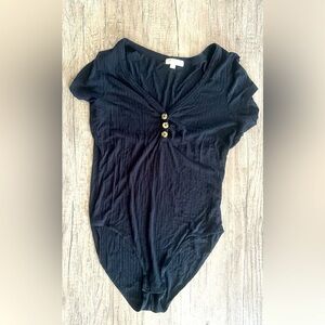 Ultra Flirt Black Onesie Size Medium